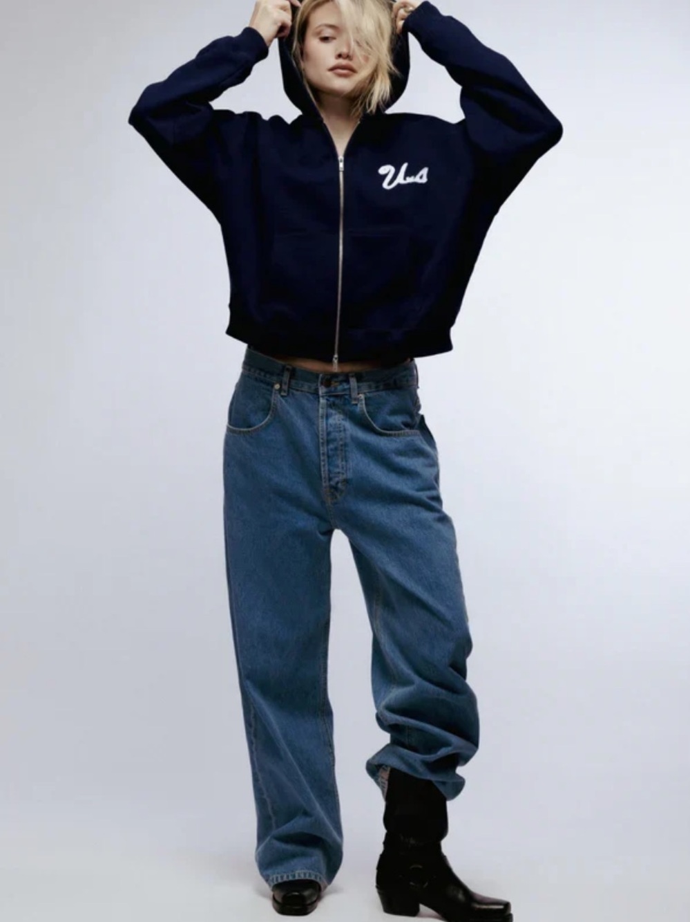 Uncle Studios Baggy Jean in medium wash